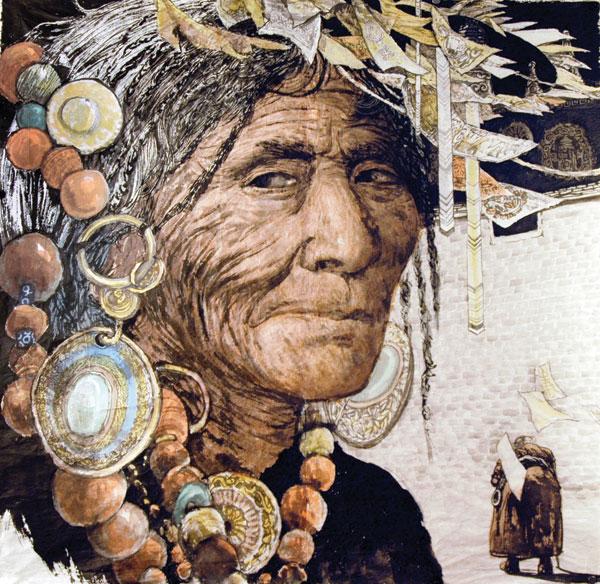 9、《藏族老阿媽》國畫148.5x144.4cm-2008年作.jpg